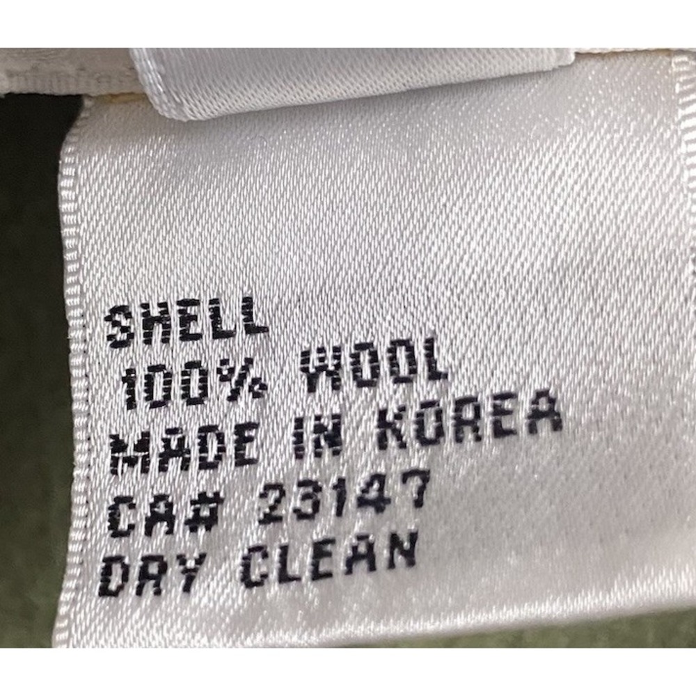 Talbots Women's 100% Wool Button Up Jacket Olive Green Blazer‎ Size 10 EUC - Picture 5 of 6